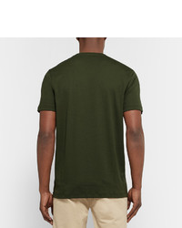 Мужская оливковая футболка с круглым вырезом от Michael Kors