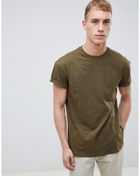 Мужская оливковая футболка с круглым вырезом от New Look