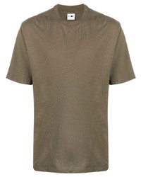 Мужская оливковая футболка с круглым вырезом от Nn07