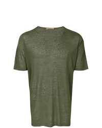 Мужская оливковая футболка с круглым вырезом от Nuur