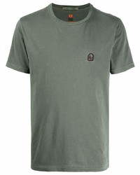 Мужская оливковая футболка с круглым вырезом от Parajumpers