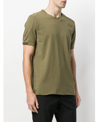 Мужская оливковая футболка с круглым вырезом от Transit