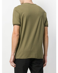 Мужская оливковая футболка с круглым вырезом от Transit