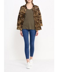 Женская оливковая футболка с круглым вырезом от Replay