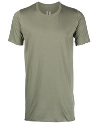 Мужская оливковая футболка с круглым вырезом от Rick Owens