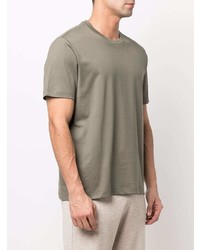 Мужская оливковая футболка с круглым вырезом от Brioni