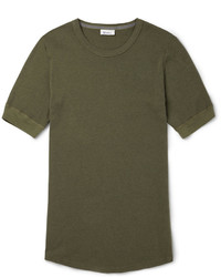 Мужская оливковая футболка с круглым вырезом от Schiesser