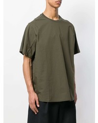 Мужская оливковая футболка с круглым вырезом от Oamc