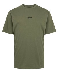 Мужская оливковая футболка с круглым вырезом от Supreme