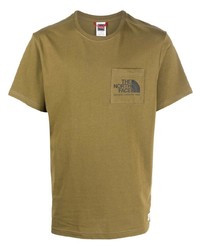Мужская оливковая футболка с круглым вырезом от The North Face