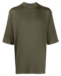 Мужская оливковая футболка с круглым вырезом от Thom Krom