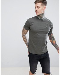 Мужская оливковая футболка с круглым вырезом от Voi Jeans