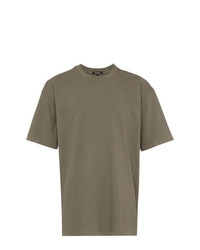 Мужская оливковая футболка с круглым вырезом от Yeezy