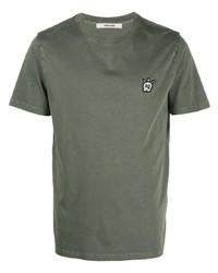 Мужская оливковая футболка с круглым вырезом от Zadig & Voltaire