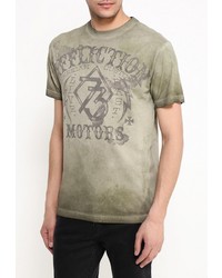 Мужская оливковая футболка от Affliction