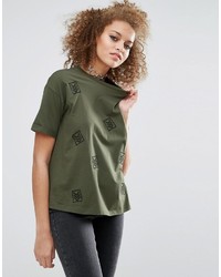 Женская оливковая футболка от Asos