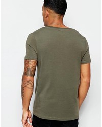 Мужская оливковая футболка от Asos