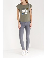 Женская оливковая футболка от Chic Chic