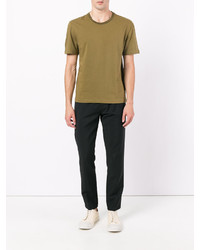 Мужская оливковая футболка от Maison Margiela
