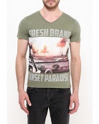 Мужская оливковая футболка от Fresh