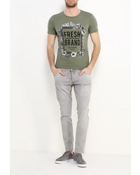 Мужская оливковая футболка от Fresh