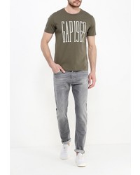 Мужская оливковая футболка от Gap