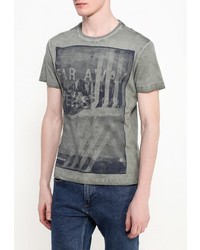 Мужская оливковая футболка от Gas