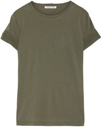 Женская оливковая футболка от Helmut Lang