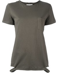 Женская оливковая футболка от Helmut Lang