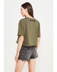 Женская оливковая футболка от J.B4