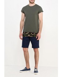 Мужская оливковая футболка от Jack &amp; Jones