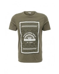 Мужская оливковая футболка от Jack &amp; Jones
