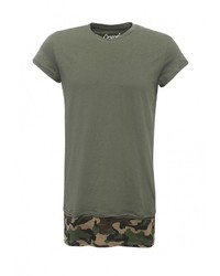 Мужская оливковая футболка от Jack &amp; Jones