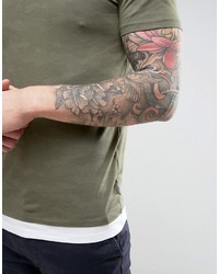 Мужская оливковая футболка от Jack and Jones