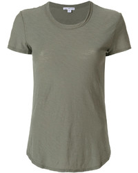 Женская оливковая футболка от James Perse