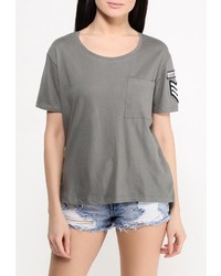 Женская оливковая футболка от Jennyfer