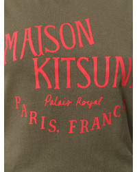 Женская оливковая футболка от MAISON KITSUNE
