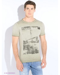 Мужская оливковая футболка от MEXX