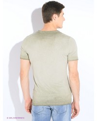 Мужская оливковая футболка от MEXX