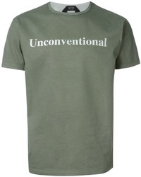 Мужская оливковая футболка от No.21