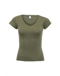 Женская оливковая футболка от Piazza Italia