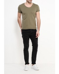 Мужская оливковая футболка от Piazza Italia