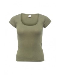 Женская оливковая футболка от Piazza Italia