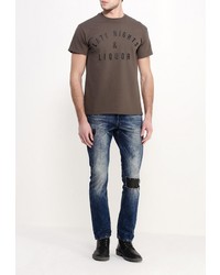 Мужская оливковая футболка от River Island