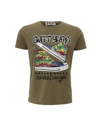 Мужская оливковая футболка от Sweet years