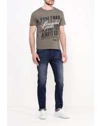 Мужская оливковая футболка от Tom Farr