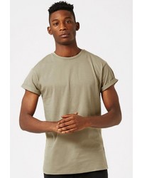 Мужская оливковая футболка от Topman