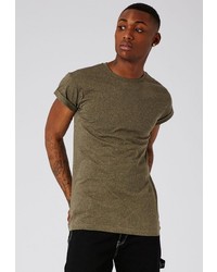 Мужская оливковая футболка от Topman