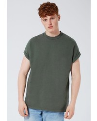 Мужская оливковая футболка от Topman