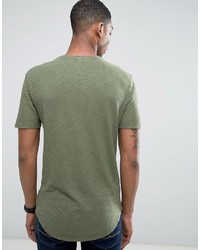 Мужская оливковая футболка от Benetton